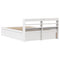 vidaXL Bed Frame with Headboard White 120x200 cm Solid Wood Pine