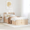 vidaXL Bed Frame with Headboard 100x200 cm Solid Wood Pine