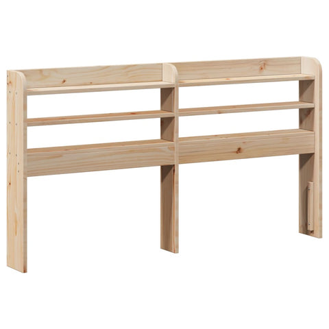 vidaXL Bed Frame with Headboard 140x190 cm Solid Wood Pine