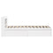 vidaXL Bed Frame with Headboard White 90x190 cm Single Solid Wood Pine