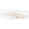 vidaXL Bed Frame without Mattress White 200x200 cm Solid Wood Pine