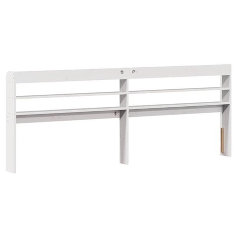 vidaXL Bed Frame without Mattress White 180x200 cm Super King Solid Wood Pine