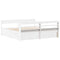 vidaXL Bed Frame without Mattress White 180x200 cm Super King Solid Wood Pine