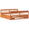 vidaXL Bed Frame without Mattress Wax Brown 180x200 cm Super King Solid Wood Pine