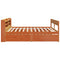 vidaXL Bed Frame without Mattress Wax Brown 180x200 cm Super King Solid Wood Pine
