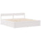 vidaXL Bed Frame without Mattress White 160x200 cm Solid Wood Pine