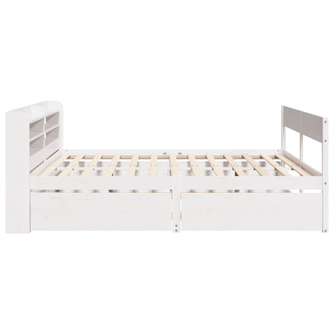 vidaXL Bed Frame without Mattress White 160x200 cm Solid Wood Pine