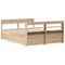 vidaXL Bed Frame without Mattress 140x190 cm Solid Wood Pine