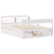 vidaXL Bed Frame without Mattress White 140x190 cm Solid Wood Pine