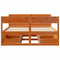 vidaXL Bed Frame without Mattress Wax Brown 140x190 cm Solid Wood Pine
