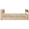 vidaXL Bed Frame without Mattress 135x190 cm Double Solid Wood Pine
