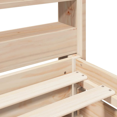 vidaXL Bed Frame without Mattress 135x190 cm Double Solid Wood Pine