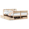 vidaXL Bed Frame without Mattress 120x190 cm Small Double Solid Wood Pine