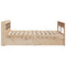 vidaXL Bed Frame without Mattress 120x190 cm Small Double Solid Wood Pine