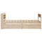 vidaXL Bed Frame without Mattress 75x190 cm Small Single Solid Wood Pine