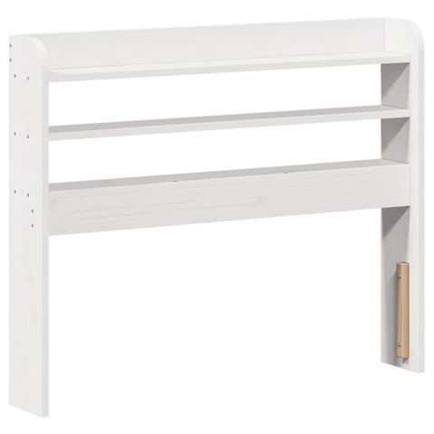 vidaXL Bed Frame without Mattress White 75x190 cm Small Single Solid Wood Pine
