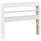 vidaXL Bed Frame without Mattress White 75x190 cm Small Single Solid Wood Pine