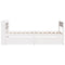 vidaXL Bed Frame without Mattress White 75x190 cm Small Single Solid Wood Pine