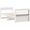 vidaXL Bed Frame without Mattress White 75x190 cm Small Single Solid Wood Pine