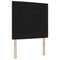 vidaXL Box Spring Bed with Headboard Black 100 x 200 cm Fabric