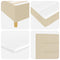 vidaXL Box Spring Bed with Headboard Cream 100 x 200 cm Fabric