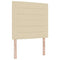 vidaXL Box Spring Bed with Headboard Cream 100 x 200 cm Fabric