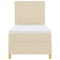 vidaXL Box Spring Bed with Headboard Cream 100 x 200 cm Fabric