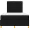 vidaXL Box Spring Bed with Headboard Black 120 x 190 cm Fabric
