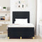 vidaXL Box Spring Bed with Headboard Black 120 x 200 cm Fabric
