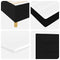 vidaXL Box Spring Bed with Headboard Black 200 x 200 cm Fabric