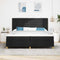 vidaXL Box Spring Bed with Headboard Black 200 x 200 cm Fabric