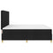 vidaXL Box Spring Bed with Headboard Black 200 x 200 cm Fabric