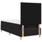 vidaXL Box Spring Bed with Headboard Black 100 x 200 cm Fabric