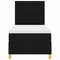 vidaXL Box Spring Bed with Headboard Black 100 x 200 cm Fabric
