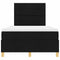 vidaXL Box Spring Bed with Headboard Black 120 x 190 cm Fabric