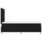 vidaXL Box Spring Bed with Headboard Black 120 x 190 cm Fabric