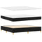 vidaXL Box Spring Bed with Headboard Black 200 x 200 cm Fabric