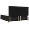 vidaXL Box Spring Bed with Headboard Black 200 x 200 cm Fabric