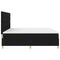 vidaXL Box Spring Bed with Headboard Black 200 x 200 cm Fabric