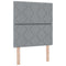 vidaXL Box Spring Bed with Headboard Light grey 80 x 200 cm Fabric