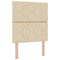 vidaXL Box Spring Bed with Headboard Cream 80 x 200 cm Fabric