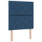 vidaXL Box Spring Bed with Headboard Blue 80 x 200 cm Fabric