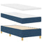 vidaXL Box Spring Bed with Headboard Blue 80 x 200 cm Fabric