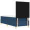 vidaXL Box Spring Bed with Headboard Blue 80 x 200 cm Fabric