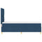 vidaXL Box Spring Bed with Headboard Blue 80 x 200 cm Fabric