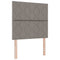 vidaXL Box Spring Bed with Headboard Taupe 90 x 190 cm Fabric