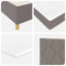 vidaXL Box Spring Bed with Headboard Taupe 90 x 200 cm Fabric
