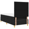 vidaXL Box Spring Bed with Headboard Black 100 x 200 cm Fabric