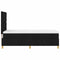vidaXL Box Spring Bed with Headboard Black 100 x 200 cm Fabric