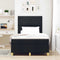 vidaXL Box Spring Bed with Headboard Black 120 x 190 cm Fabric